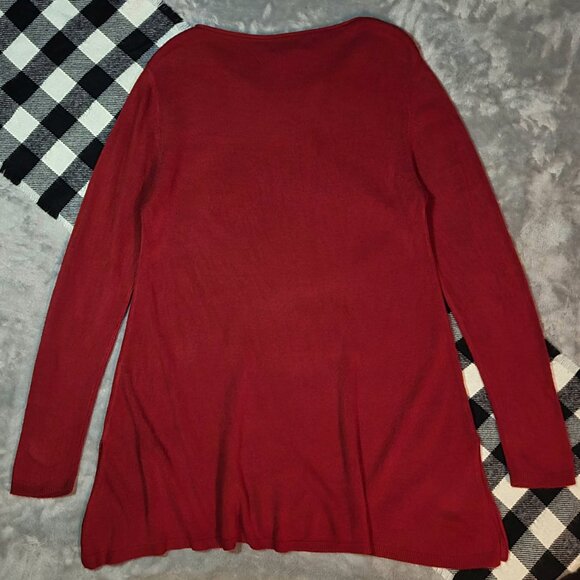 L | Attention | Long Sleeved Knit Swing Blouse - Picture 3 of 5